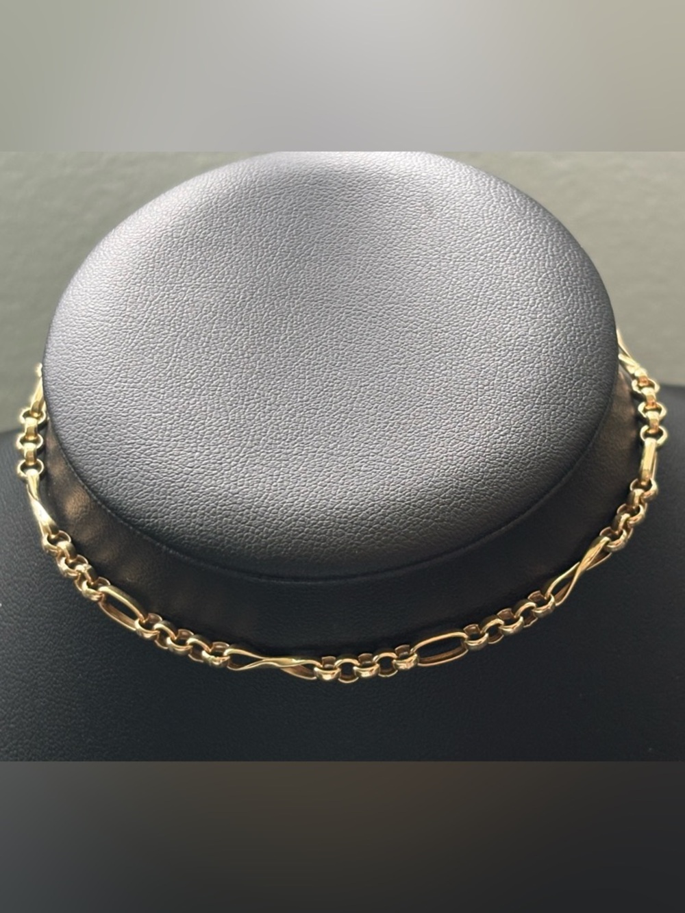 EG 14k Yellow Gold Chain 10” Bracelet Italy 585 Signed LobsterClasp 3.6g 3.175mm